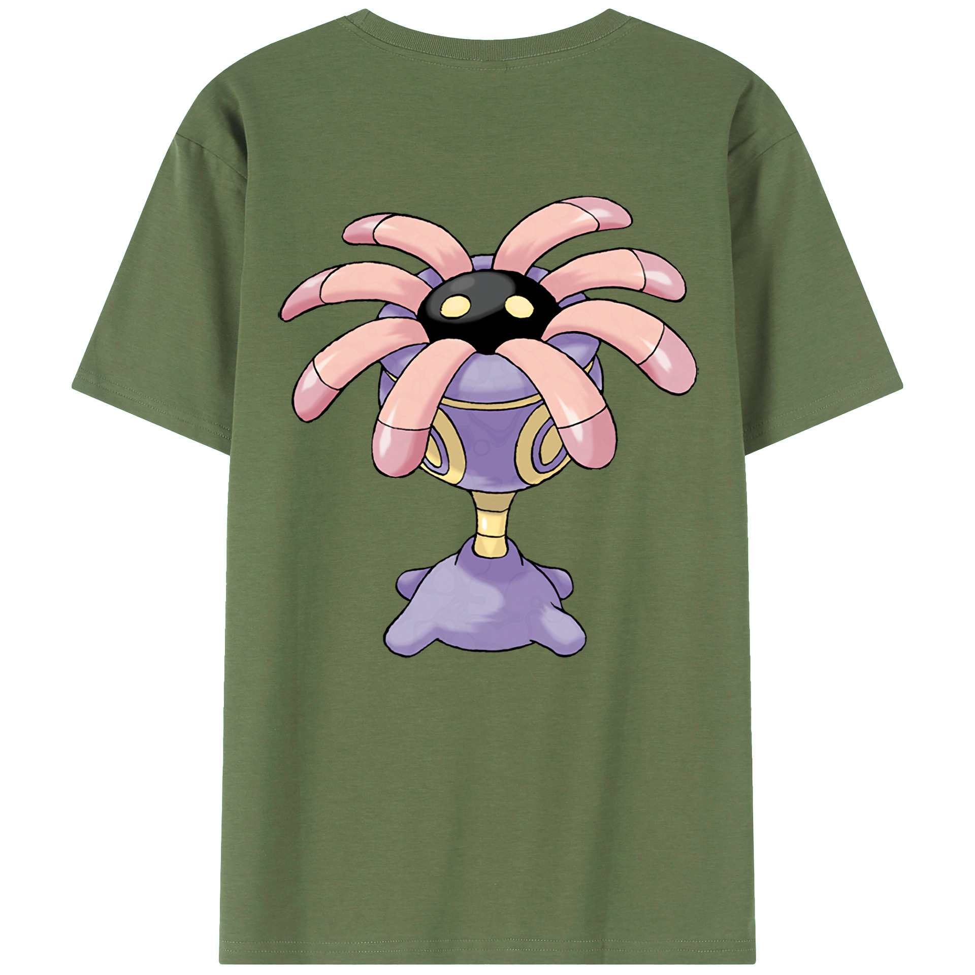 （画像用） ポケットモンスター Pokémon 綿100％ メンズ半袖Tシャツ（バックプリント） 通気性